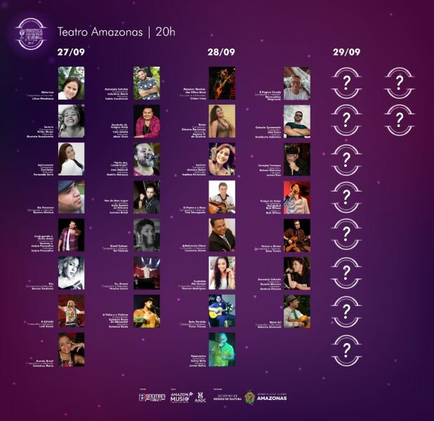 Festival Amazonas de Música inicia nesta quarta (27), com voto popular ao vivo e pela Internet